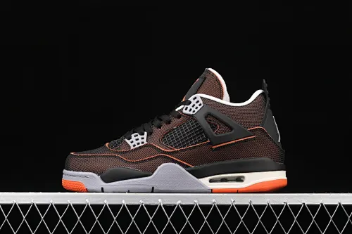 All categories Air Jordan Jordan series basketball shoes Air Jordan 4 G version Air Jordan 4 Retro SE AJ4 Joe 4 brass black orange starfish orange CW7183-100